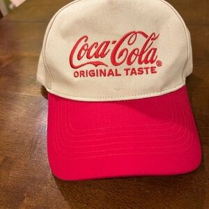 Coca-Cola Red and Tan Cap
